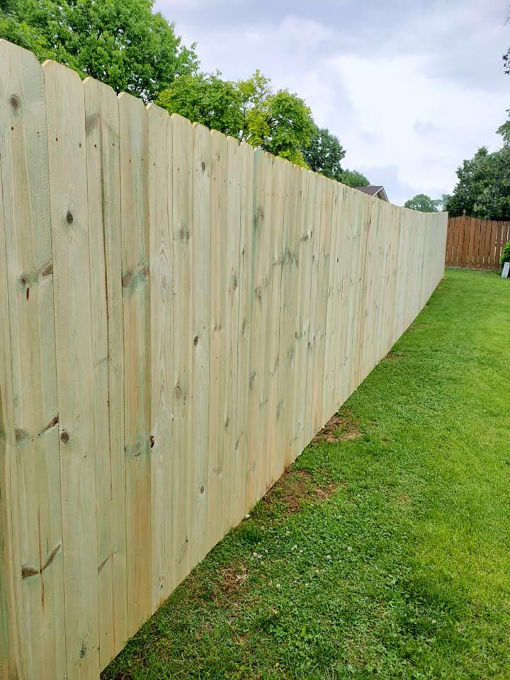 newly built fence